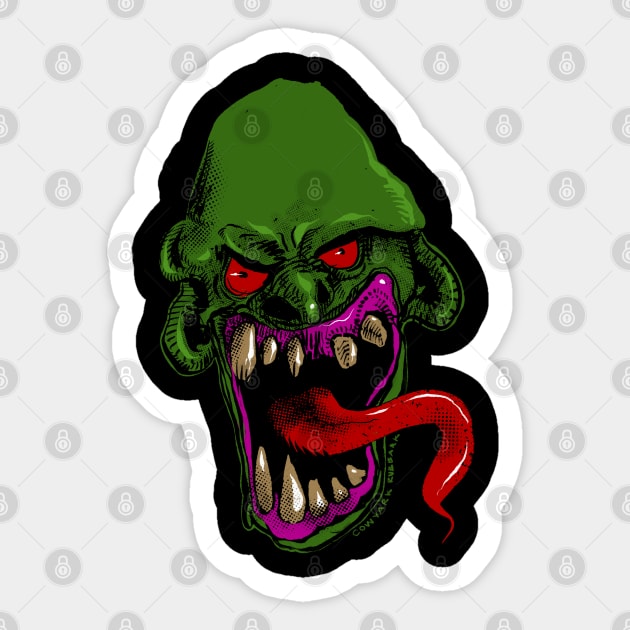 Green Monster Sticker by cowyark rubbark